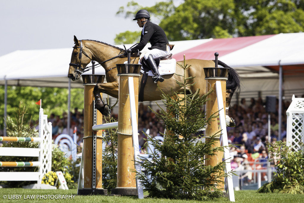 Blyth Tait on Bear Necessity, a lovely clear showjumping round. (Image: Libby Law Photography)