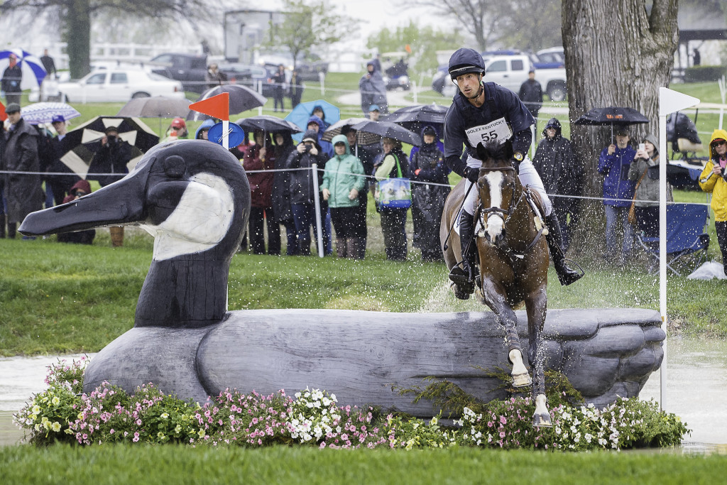 NZL-Tim Price (WESKO) INTRIM-1ST: CROSS COUNTRY: 2015 USA-Rolex Kentucky Three Day Event CCI4* (Saturday 25 April) CREDIT: Libby Law COPYRIGHT: LIBBY LAW PHOTOGRAPHY