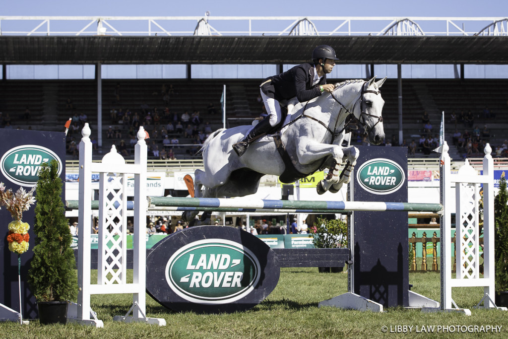 NZL-Clarke Johnstone (BALMORAL SENSATION) INTERIM-1ST: LAND ROVER CIC3*: 2016 NZL-Horse of the Year Show, Hawkes Bay Showgrounds, Hastings (Friday 4 March) CREDIT: Libby Law COPYRIGHT: LIBBY LAW PHOTOGRAPHY