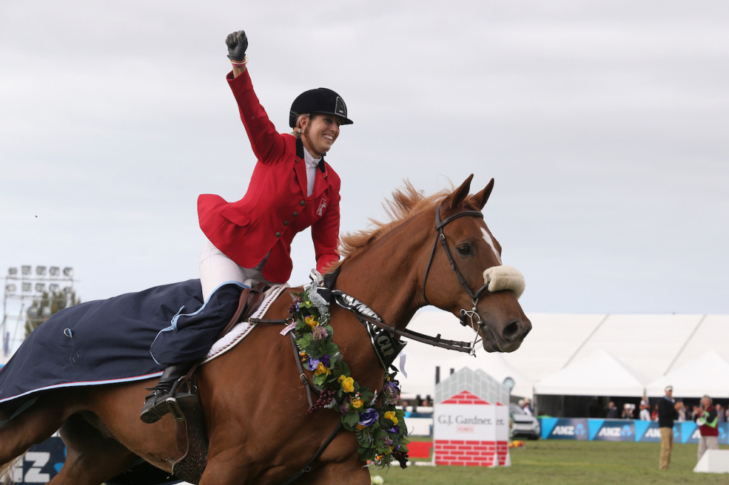 On a high; Katie and Bart after their 2014 Olympic Cup victory (Image: Annie Studholme)