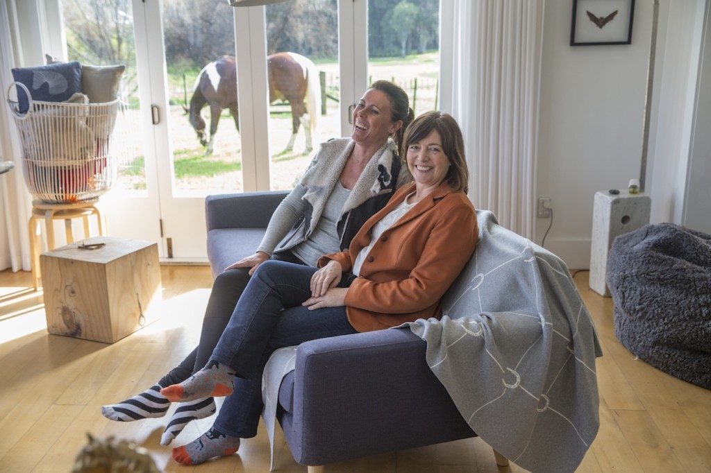 Jenny with her friend and business partner Virginia Steed (Image: Peter Meecham/Fairfax) Reporter; Helen Firth