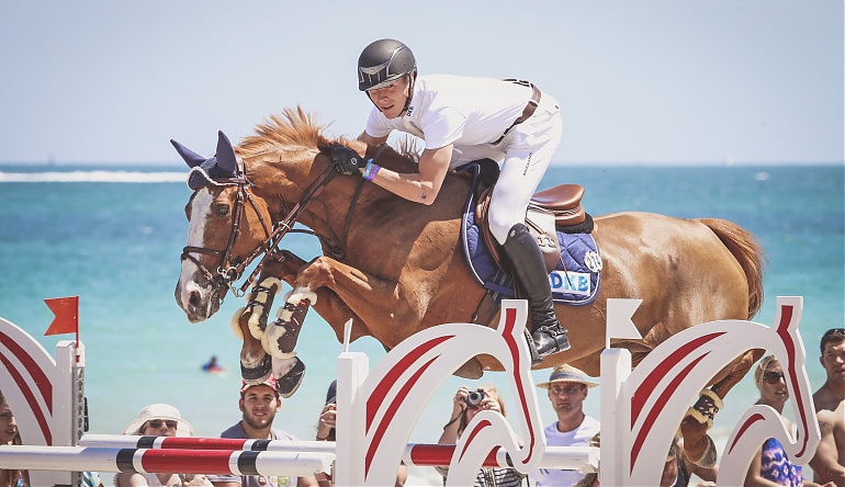 Germany’s David Will and his stunning chestnut 16 year old mare Mic Mac du Tillard Photo LGCT / Stefano Grasso 