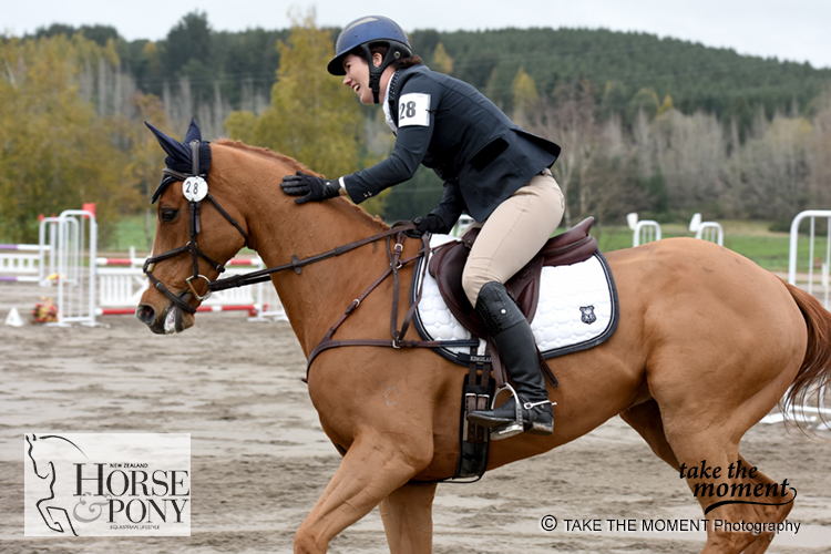 Kelsey says she's lucky to have such an awesome horse as Show Cause (Image: www.takethemoment.co.nz)