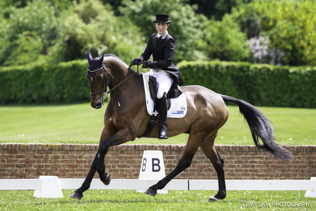 Caroline Powell and Flying Finish are sittting 28th currently after dressage in the CICO3* (Image: Libby Law) 