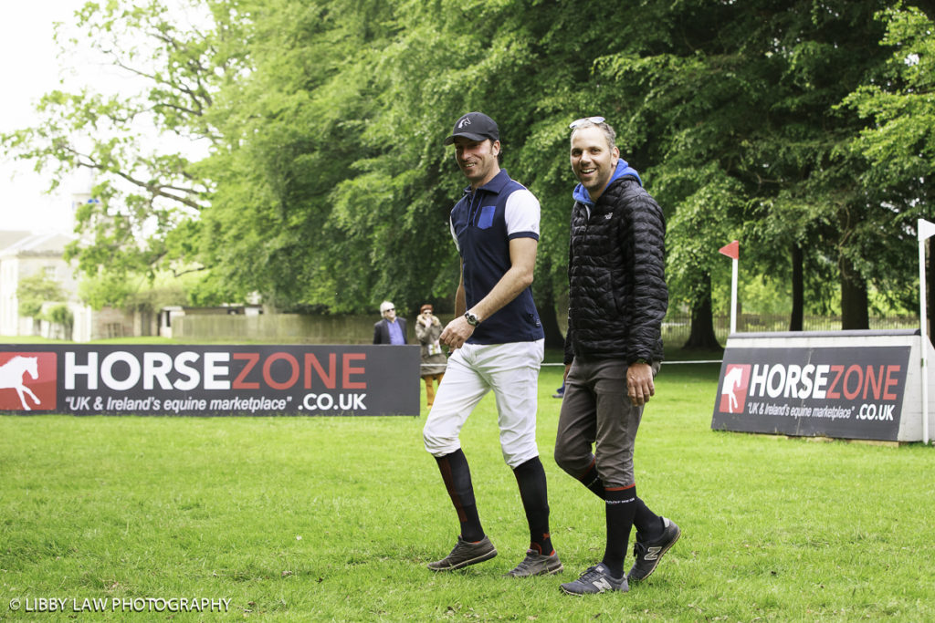 Walk this way.... Tim and Brazilian Carlos Paro (Image: Libby Law)