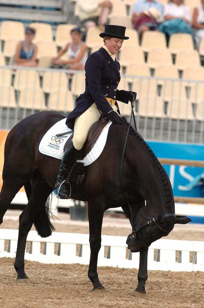 After his dressage test at Athens (Image; NZHP Library)