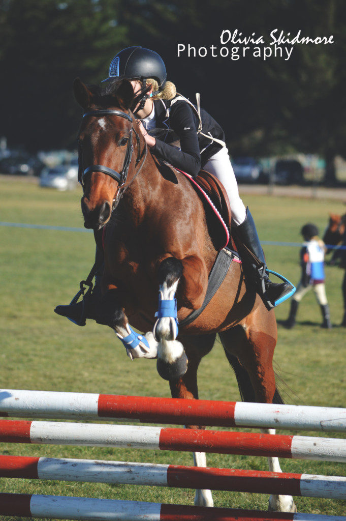 Brianna Bailey on Choc on Ice in the 80cm 13 years and over. (Image: Olivia Skidmore Photography) 