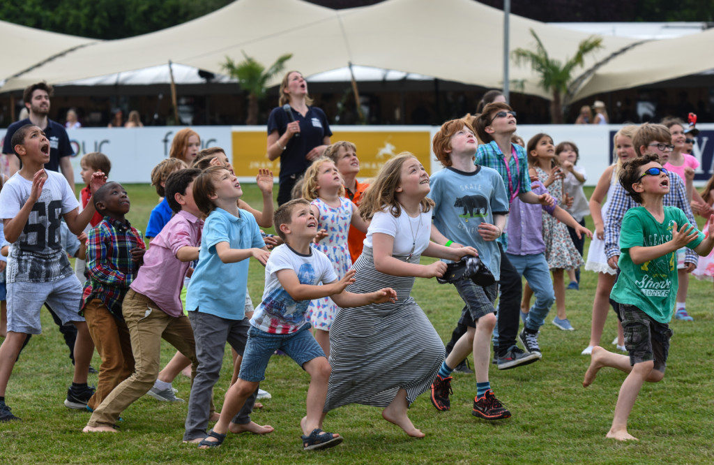 Children's fun at the polo