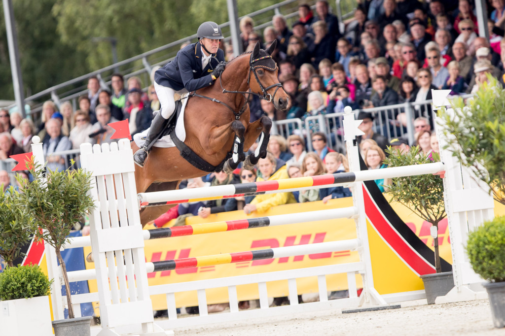 A clear showjumping round sealed the win for Andreas Dibowski on Its Me XX. (Image Thomas Ix)