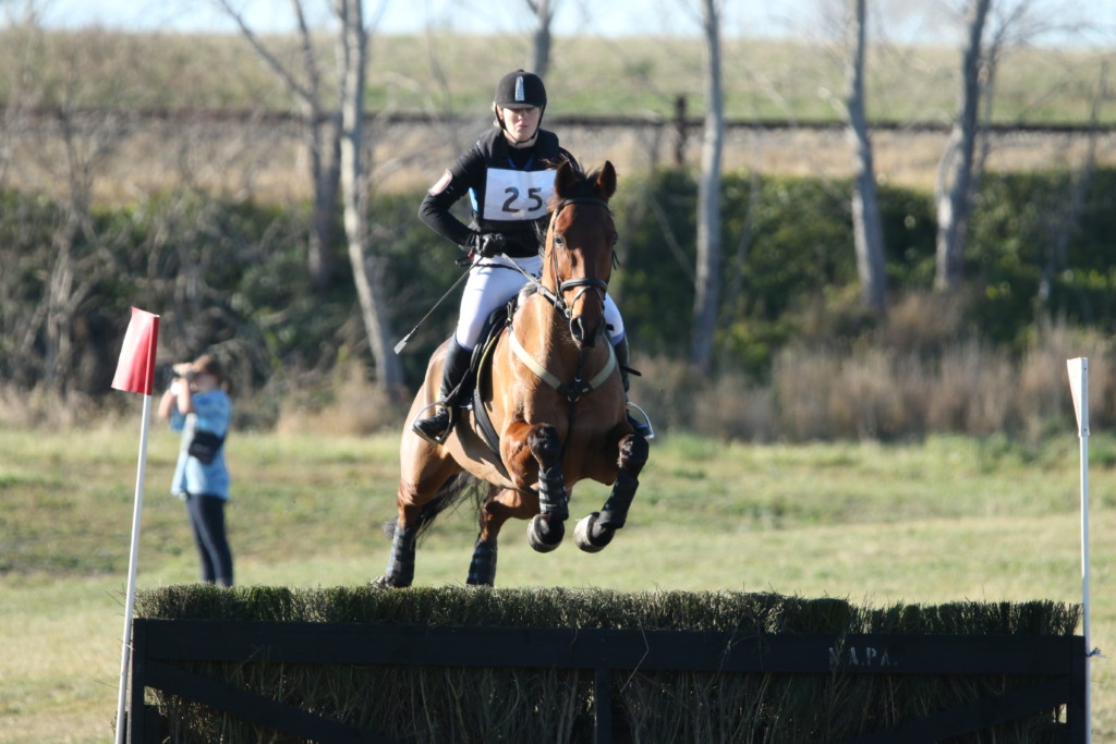 Looking good into the water jump