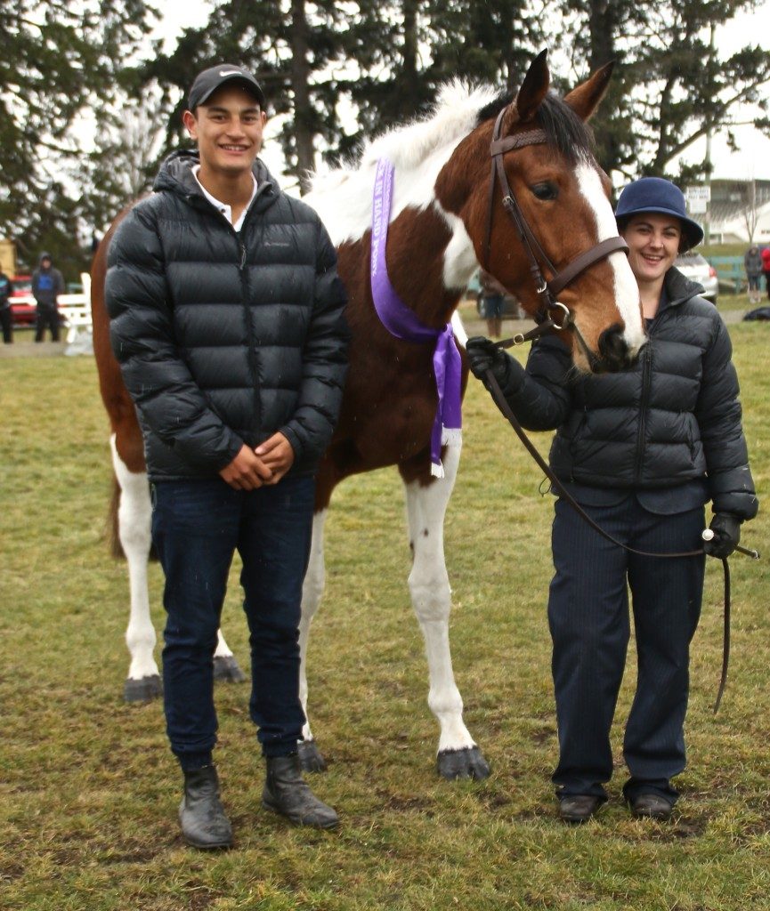 Maia Waretini at his fundraising show with one of the in-hand winners