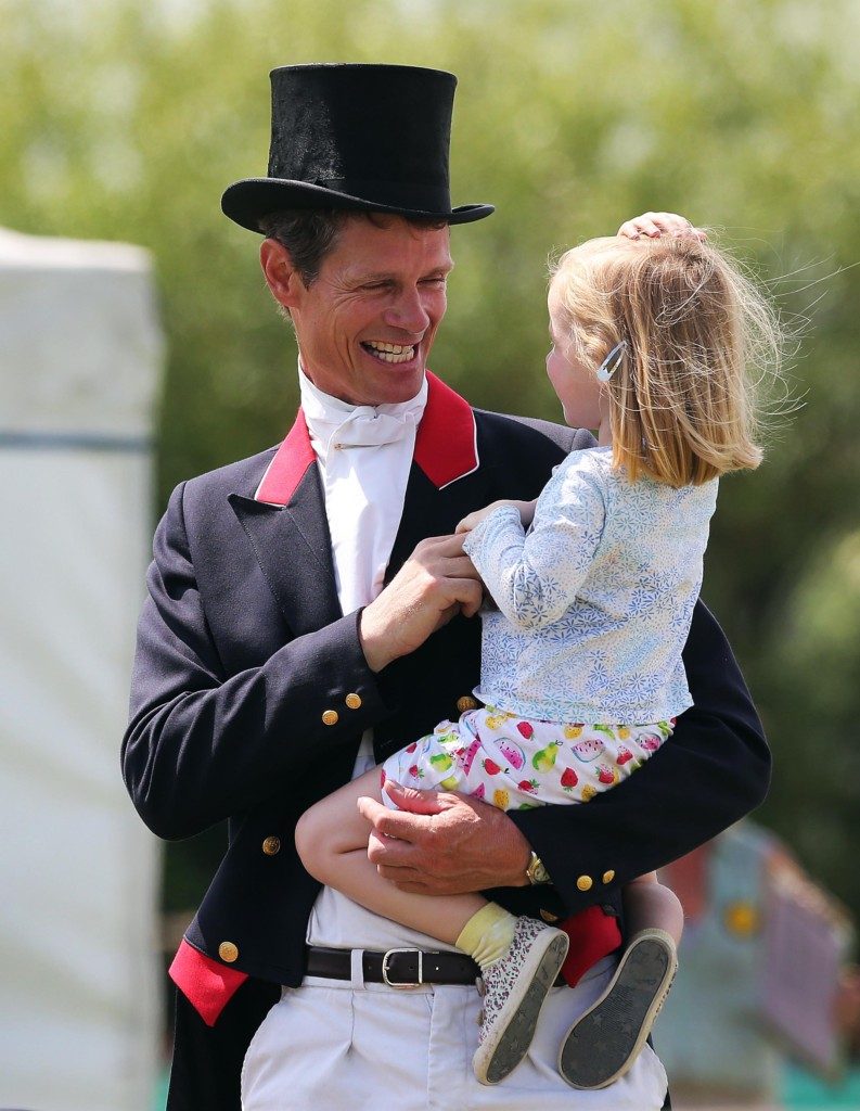 William-Fox Pitt with his daughter Chloe Pic : Lorraine O'Sullivan 