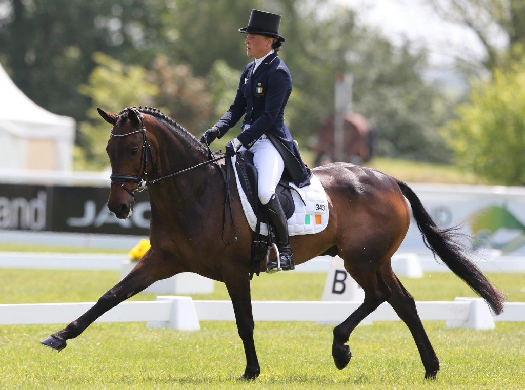 Ireland's Camilla Speirs on Portersize Just a Jiff during the CIC3* dressage (Image: Lorraine O'Sullivan)