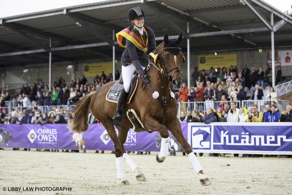 Sandra Auffarth and her champion horse Opgun Louvo. (Image: Libby Law)