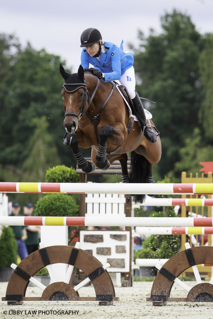 Ingrid Klimke on Horseware Hale Bob OLD had to be content with second place this weekend. (Image: Libby Law)