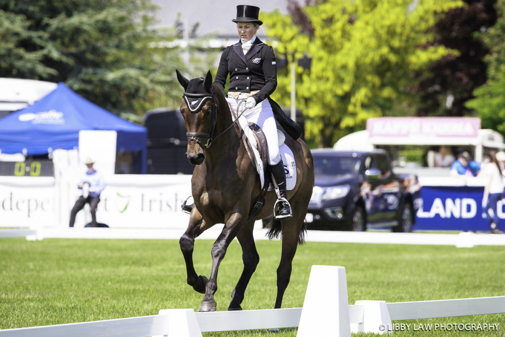 Jonelle Price on Cooley Showtime, 3rd after dressage in the CCI2* (Image: Libby Law Photography)