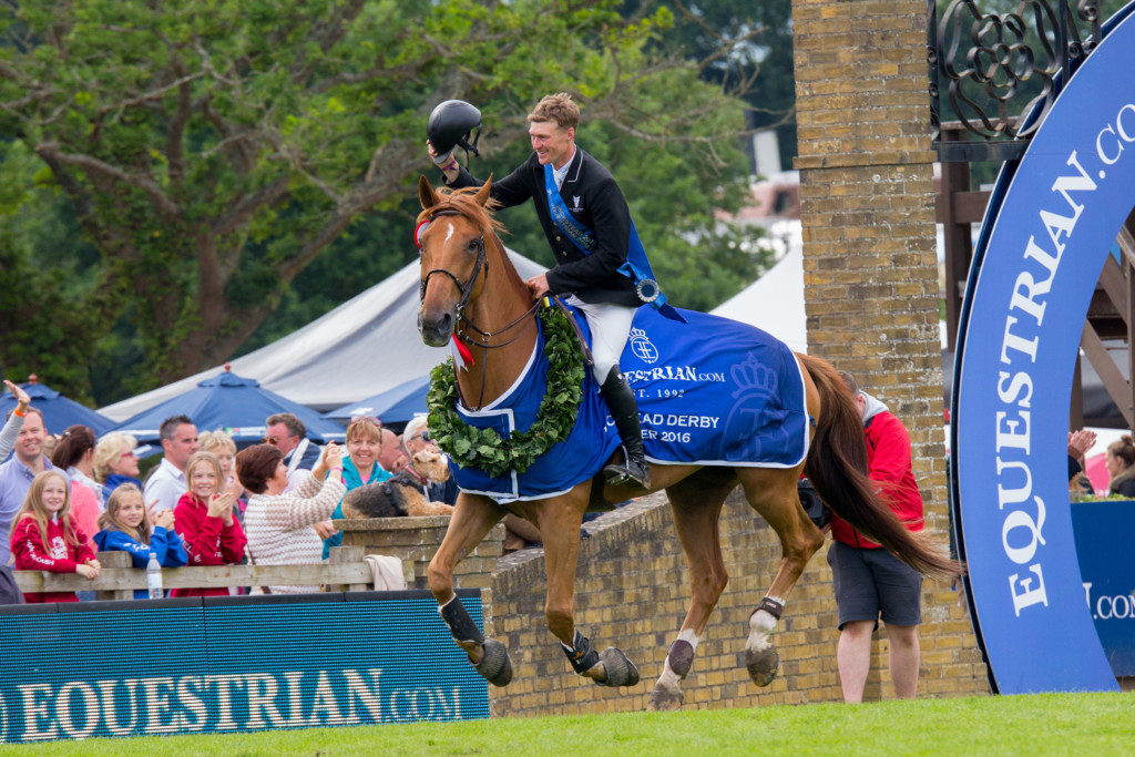 The third Whitaker on the iconic Hickstead Derby trophy