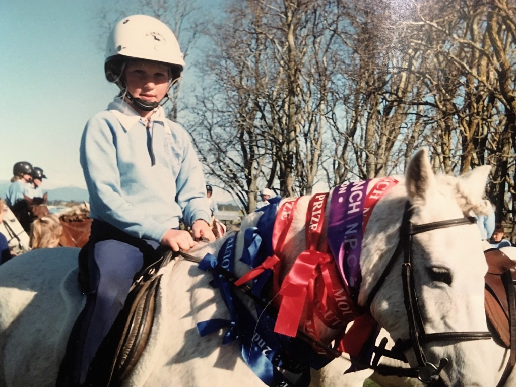 It wasn't long before Jonelle was winning ribbons at Pony Club! 