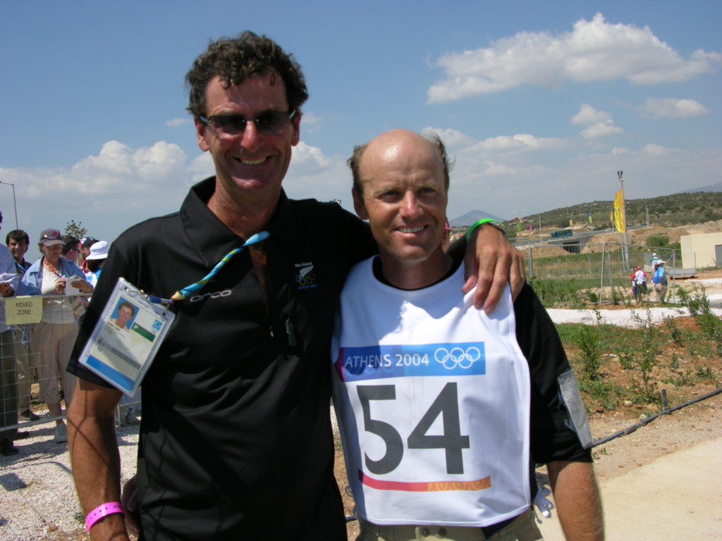 Mark Todd and Matthew Grayling at the 2004 Athens Olympics