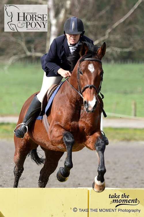 Julie Vine and Bunny were fourth in the 70cm 