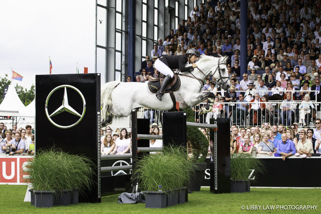 ESP-Sergio Alvarez Moya (CARLO 273) FINAL-3RD: ROLEX GRAND PRIX: 2016 GER-CHIO Aachen: Weltfest des Pferdesports (Sunday 17 July) CREDIT: Libby Law COPYRIGHT: LIBBY LAW PHOTOGRAPHY