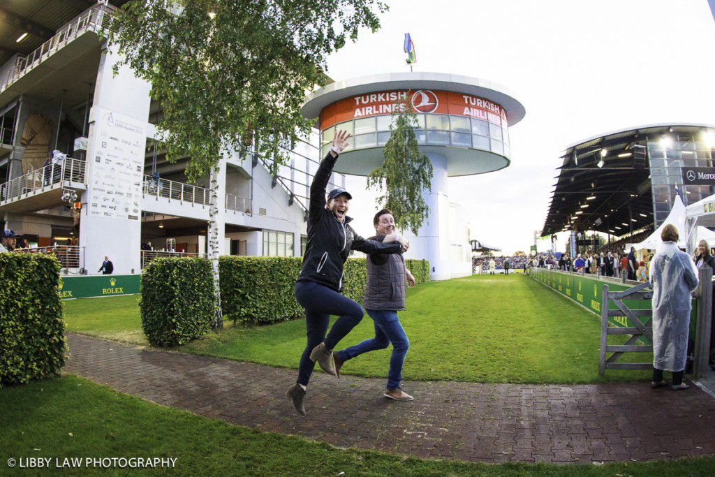 Lisa and Sean Cubitt have taken up skipping at Aachen. (Image: Libby Law)