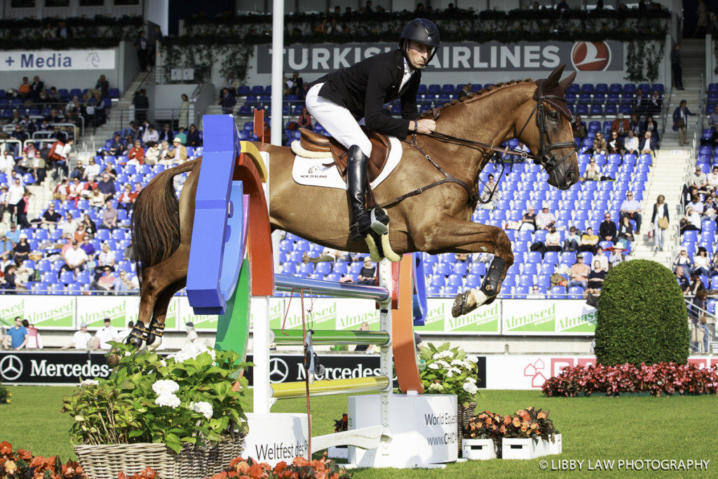 Tim Price and Bango, a good clear jumping round (Image: Libby Law)