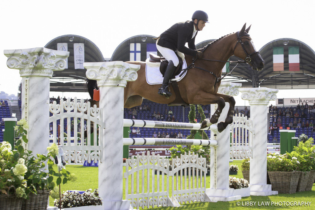 Blyth Tait on Xanthus III; another clear show jumping round (Image: Libby Law)