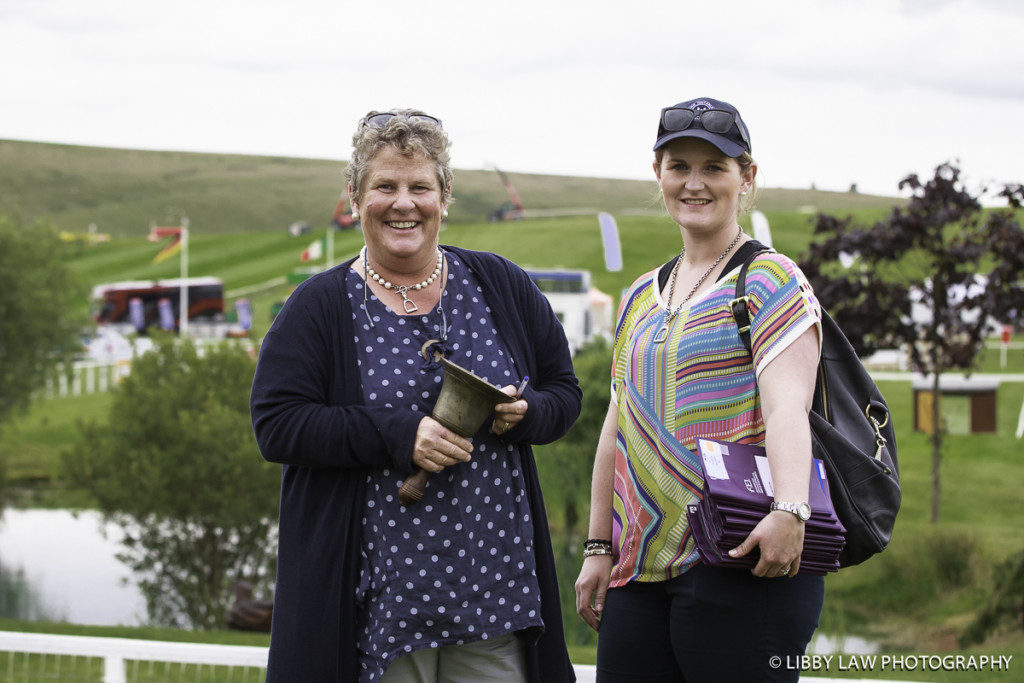 You get a big bell when you are CIC3* Ground Jury President! Helen Christie with daughter Katie (Image: Libby Law)