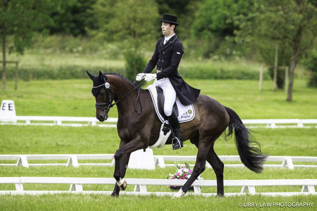 Clarke Johnstone on Deo Volente in the two-star dressage at Barbury (Image: Libby Law)