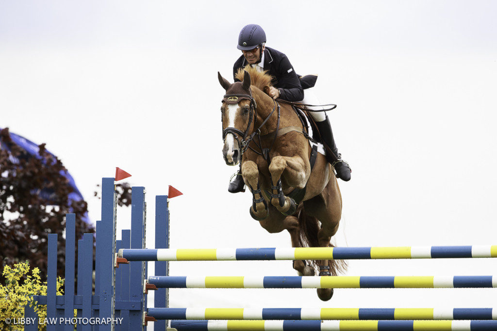 Andrew Nicholson showjumping in style on Nereo (Image: Libby Law) 