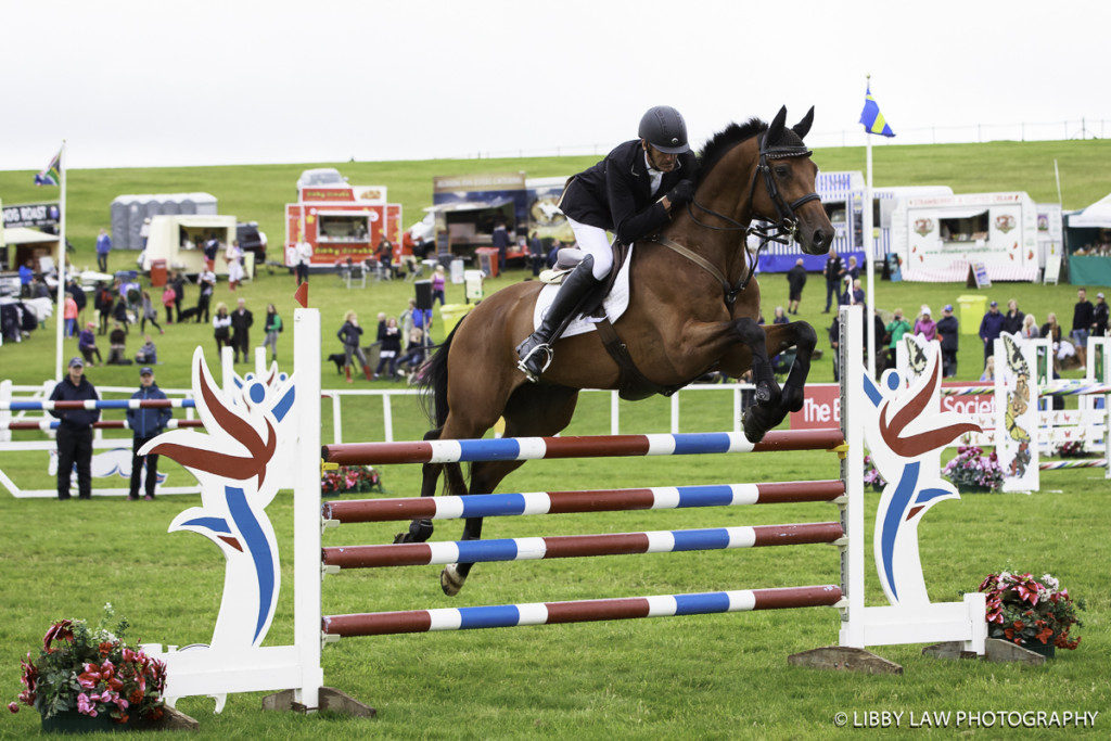 Not Toddy's finest showjumping effort this weekend but they looked OK over this fence! (Image: Libby Law) 