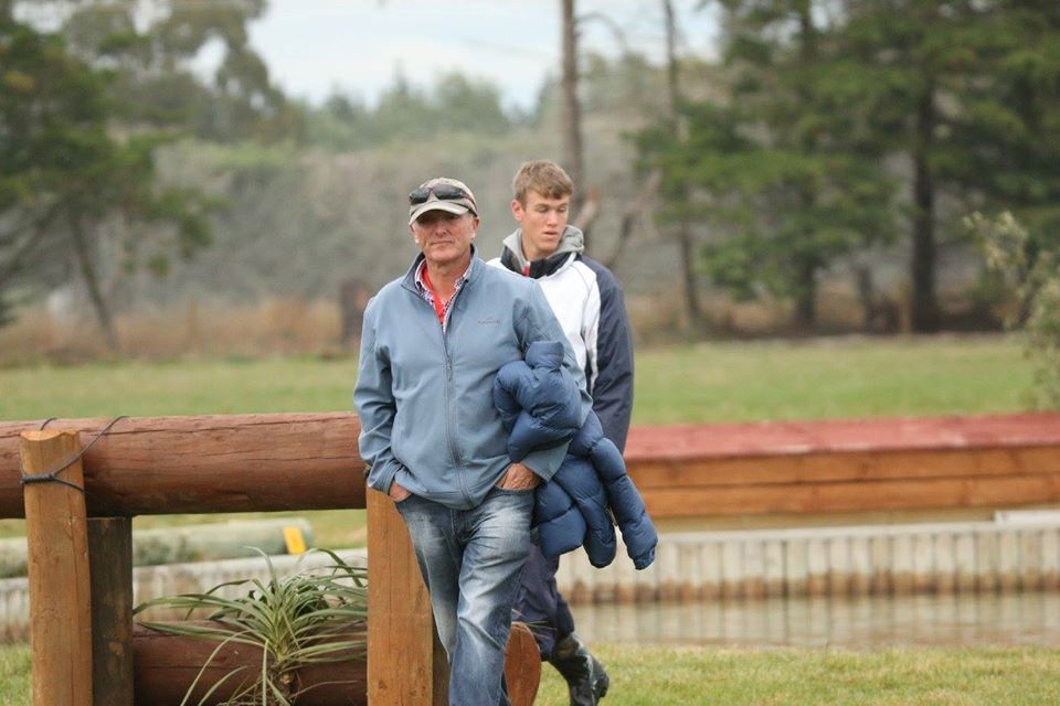 Stephen Fields with one of his pupils, Aiden Viviers at the Pony Club Championships