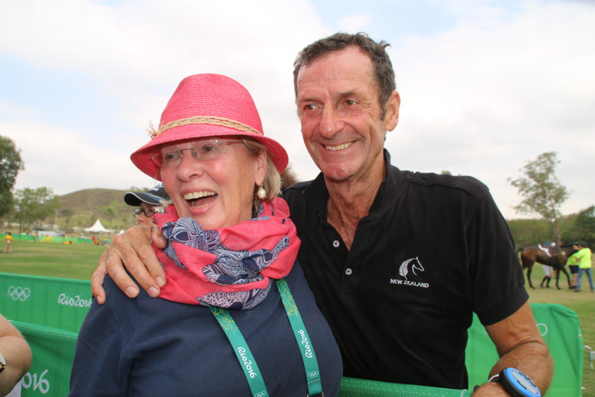 Pochhammer and Todd at the end of the cross country (Image: Jane Thompson)