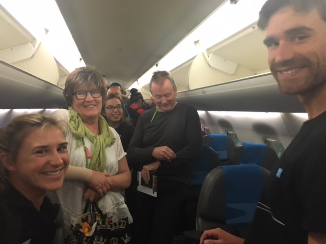 Molly (left) and Sam (right) Meech, brother and sister from Tauranga are in the NZ Sailing team along with other New Zealanders whose bags are still in Buenos Aires. 