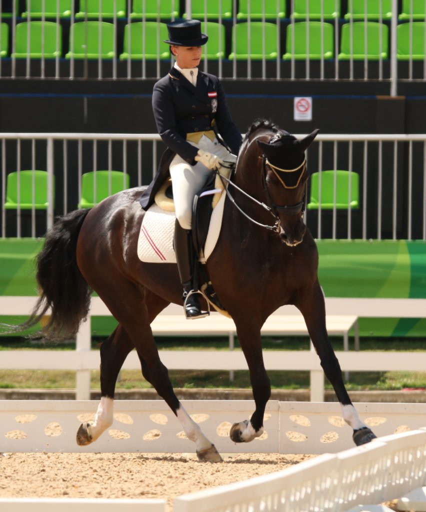 Cathrine Dufour from Austria on Cassidy (Image: Jane Thompson)