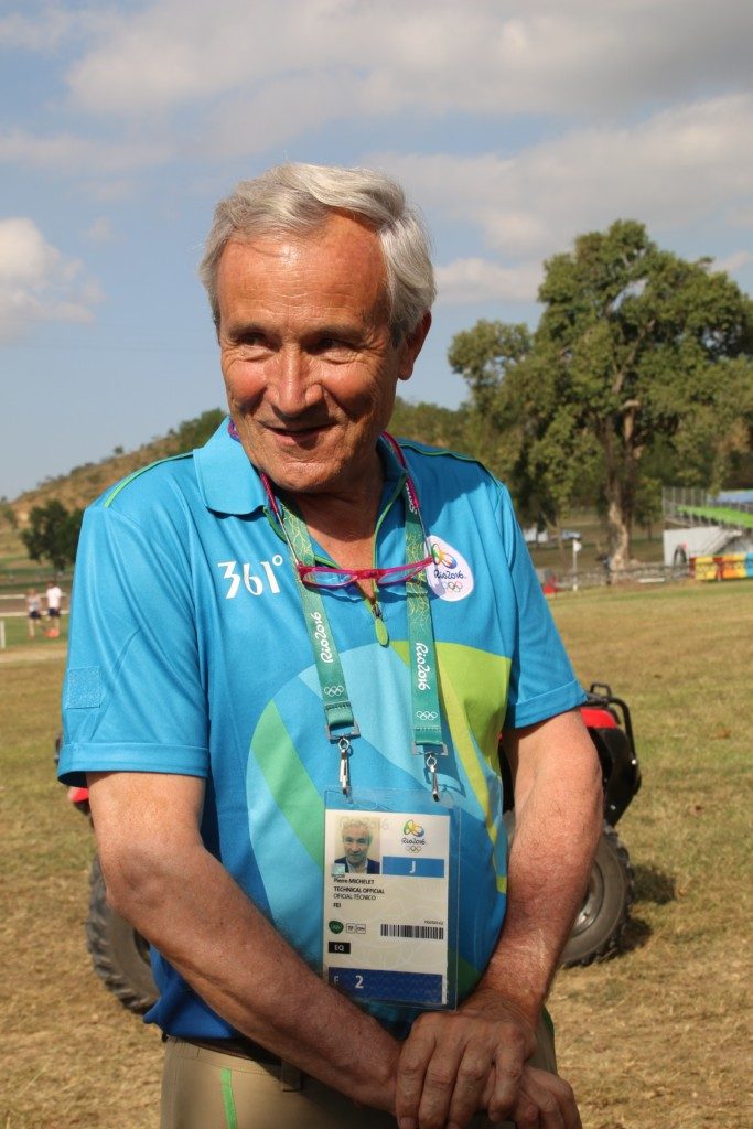 Cross-country course designer extraordinaire Pierre Michelet (Image: Jane Thompson)