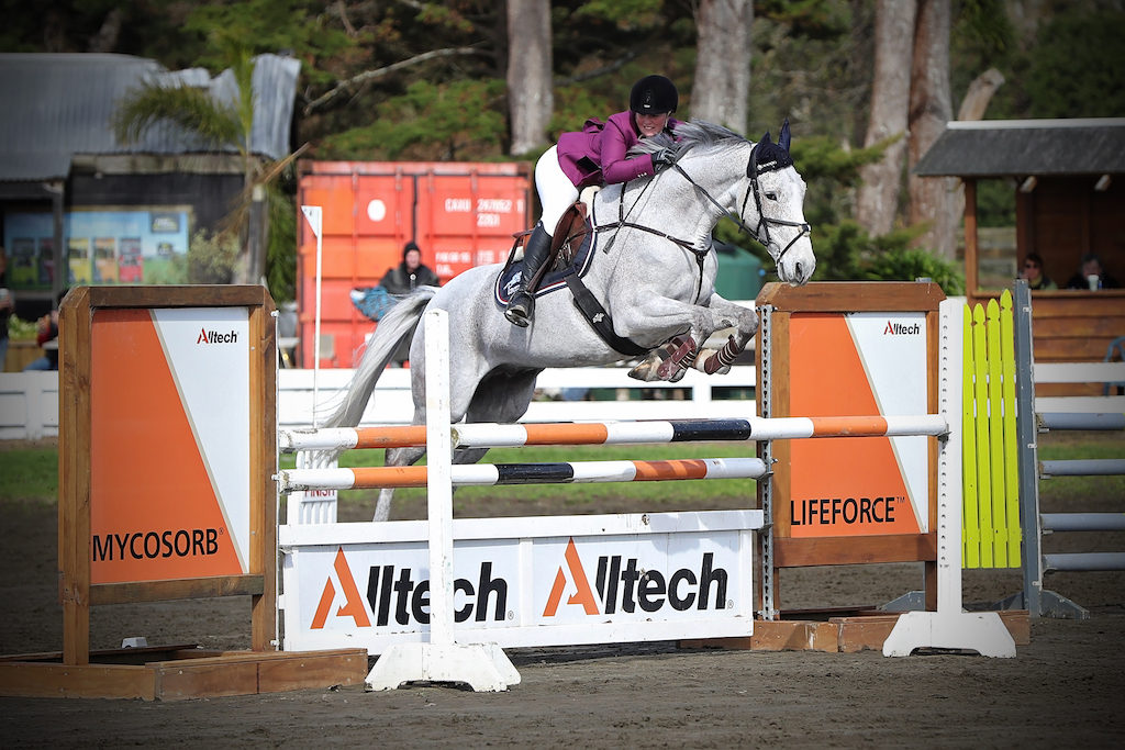 Samantha Matthews and Right Said Fred, who were second in both the horse 1.10m and 1.15m on the first day (Cornege Photography)