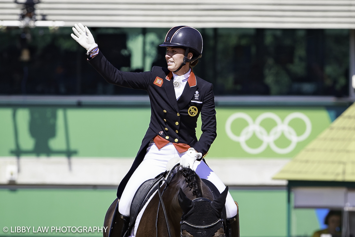 GBR-Charlotte Dujardin rides Valegro to their second consecutive Individual Gold Medal winning performance in the Individual Medal Competition Grand Prix Kur for the Equestrian Dressage. Rio 2016 Olympic Games, Centro Olímpico de Hipismo, Rio de Janeiro, Brazil. Monday 15 August. Copyright photo: Libby Law Photography