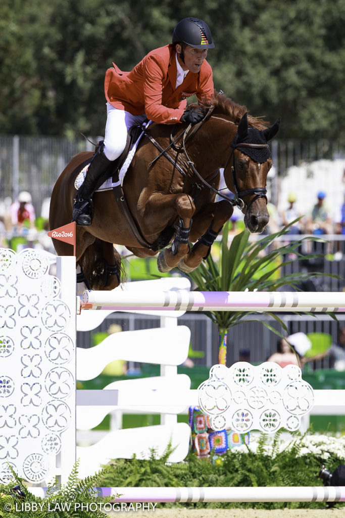 Ludger Beerbaum on Casello, part of the Bronze medal winning german team (Image: Libby Law)