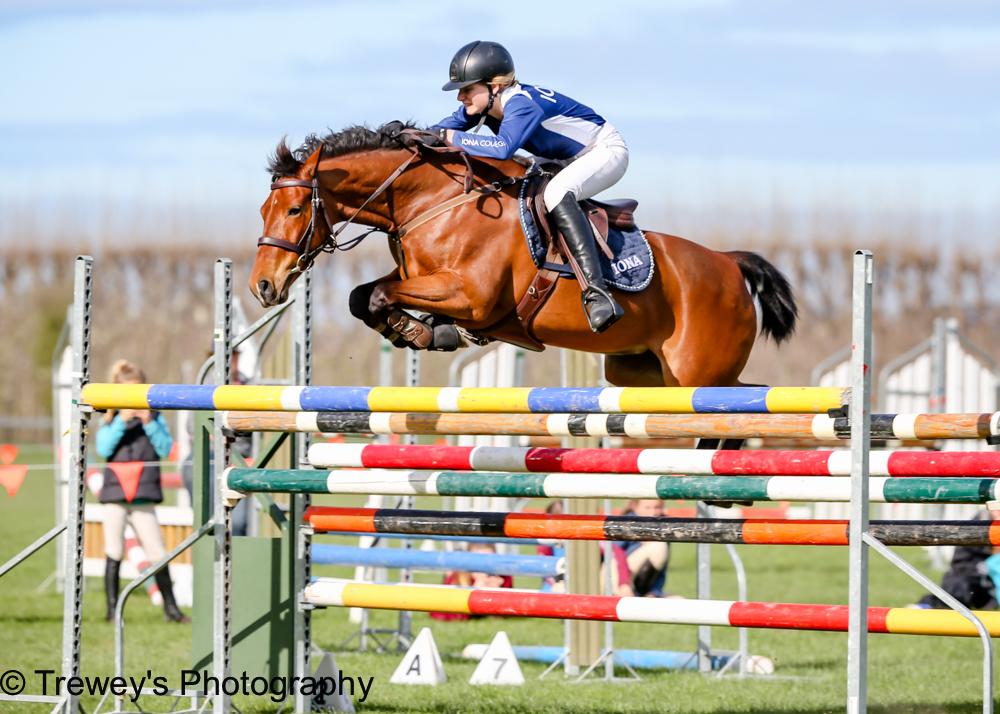 Molly Prenter from Iona riding Rump Shaker was successful over 1.40m (Image: Trewey's Photography)