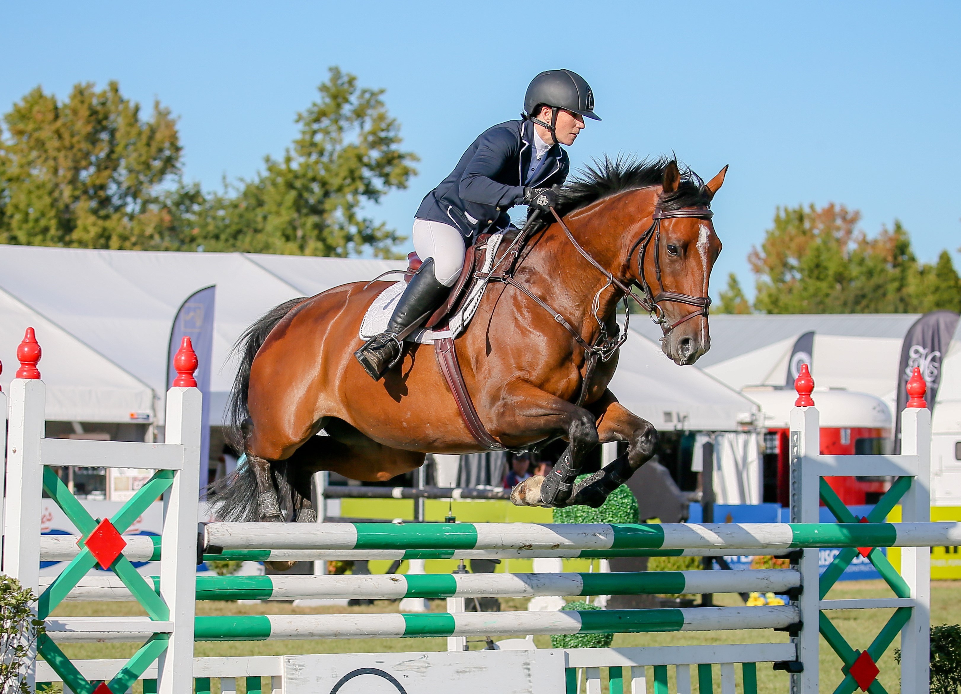 Andrea Kewish riding her mare Spring Fling (Image: Trewey’s Photography)