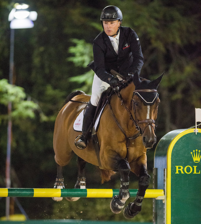 Shawn Wordley (NZL) riding Barnetta was second in the Rolex US Open Grand Prix at the Rolex Central Park Horse Show, September 23rd 2016 (Image: Rolex/Cara Grimshaw)