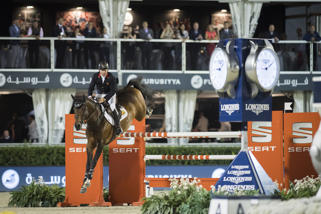 Nick Skelton and Big Star gave it their best shot (Image: Richard Juilliart/FEI)