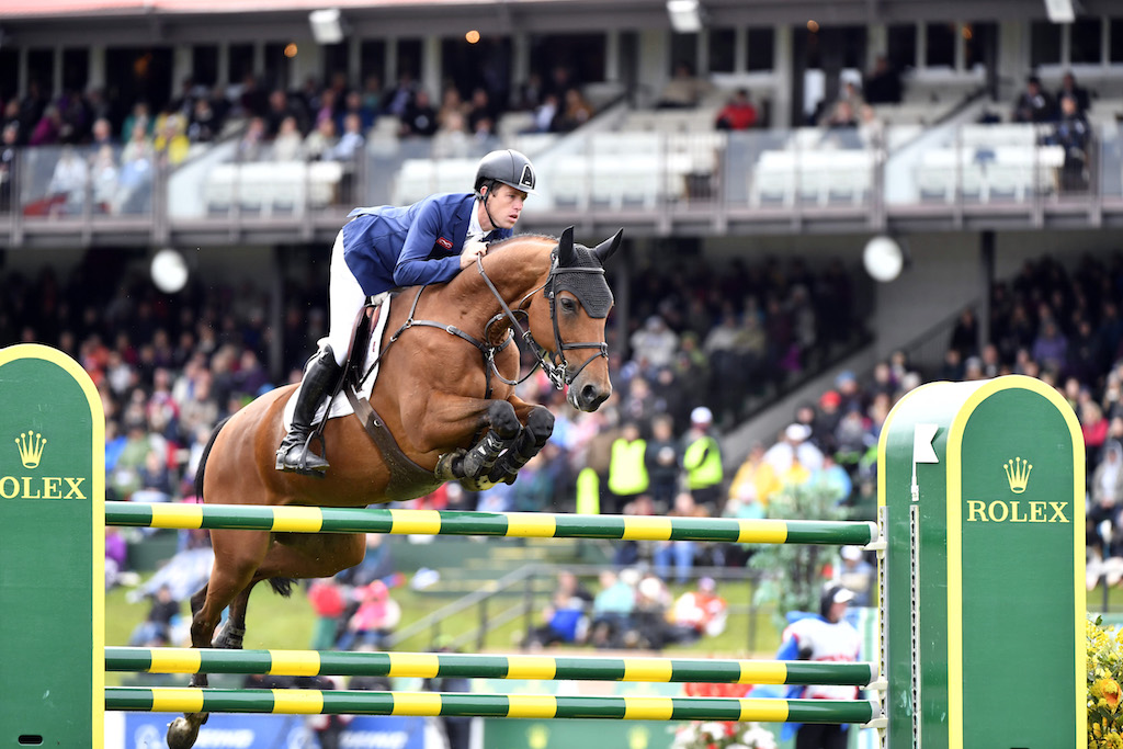 Scott Brash GBR riding Ursula XII wins the CP International -part of the Rolex Grand Slam of Show Jumping (Image: Rolex / Kit Houghton) 