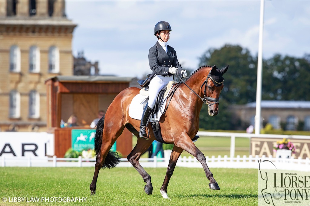 Bettina Hoy and Seigneur Medicott lead the CCI3* (Image: Libby Law)