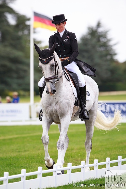 Caroline Powell rides Sinatra Frank Baby during the CCI3* (Image: Libby Law)