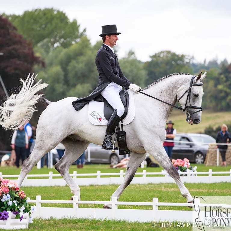 Sir Mark Todd on Kiltubrid Rhapsody into 16th in the CIC3* 8&9 yo class (Image: Libby Law)