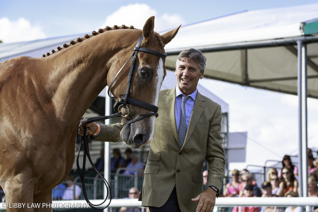 NZL-Andrew Nicholson with Nereo during the CCI4* First Horse Inspection at the 2016 Land Rover Burghley Horse Trials. Wednesday 31 August. Copyright Photo: Libby Law Photography