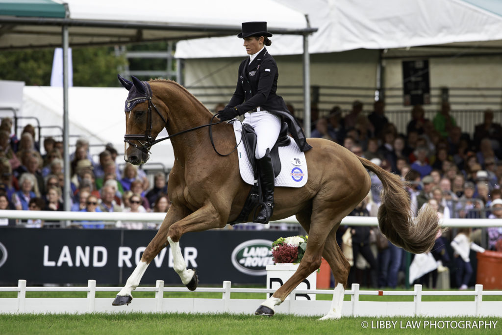 NZL-Caroline Powell rides Onwards and Upwards during the CCI4* Second Day of Dressage at the 2016 Land Rover Burghley Horse Trials (Interim-4TH). Friday 2 September. Copyright Photo: Libby Law Photography